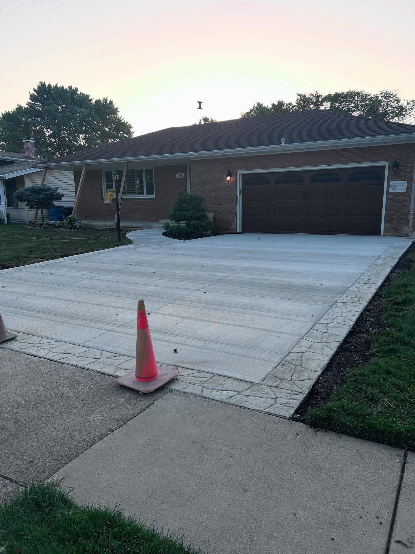 Elevating Curb Appeal with Custom Mixed-Finish Concrete